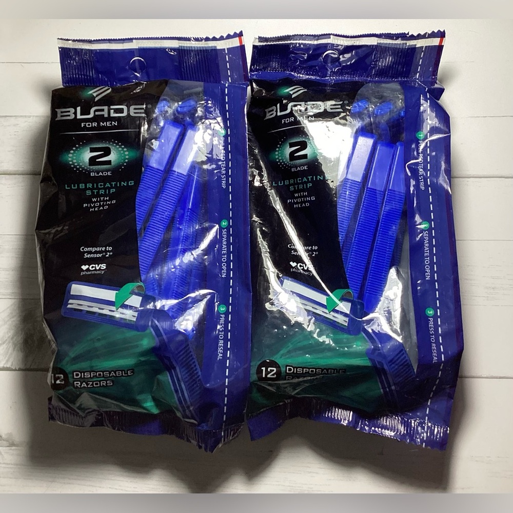 Set of 3 Blade for Men Disposable Razors (36 total)